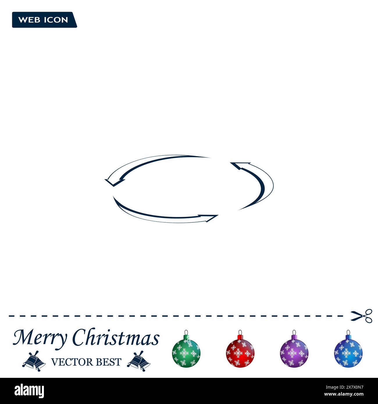 circular arrows vector icon Stock Vector