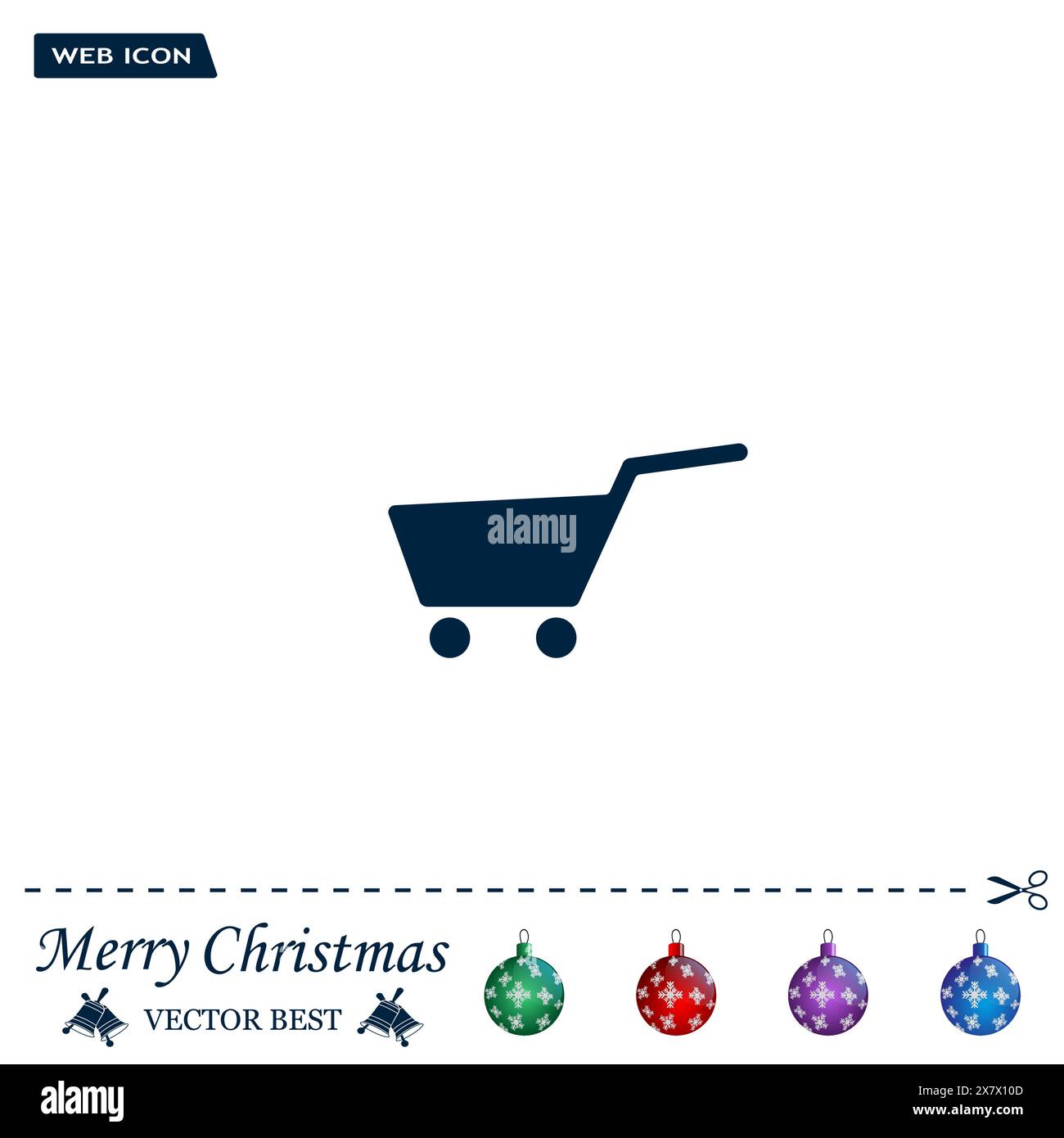 Vector shopping cart icon Stock Vector