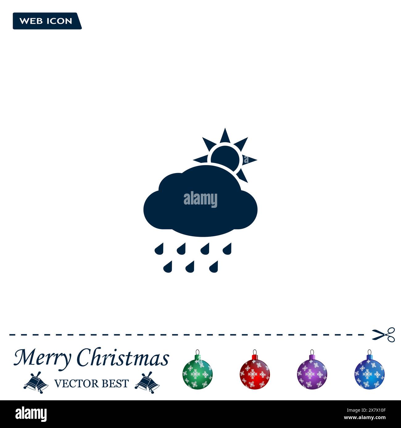 Rain with sun Stock Vector Images - Alamy