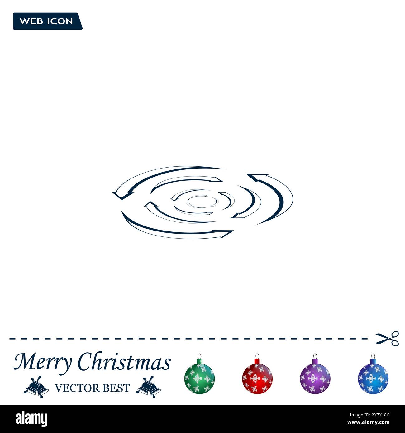 circular arrows vector icon Stock Vector