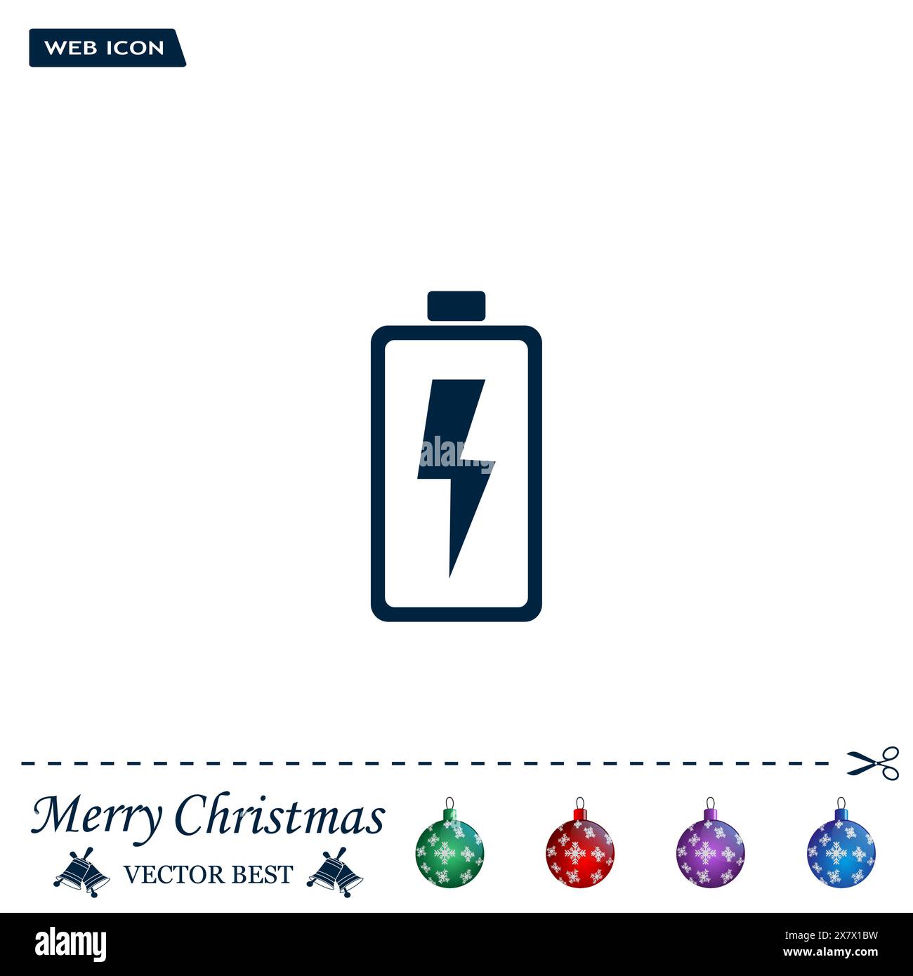 Battery icon Stock Vector