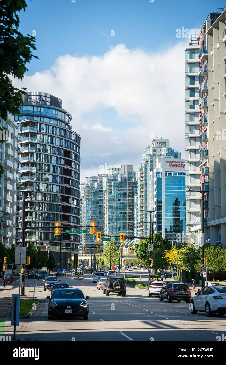 Residential condominium towers in the downtown and athlete’s village