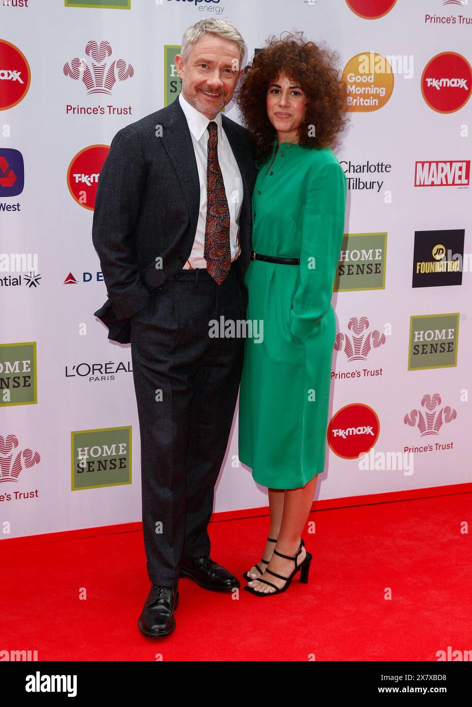 London, UK. 21st May, 2024. Martin Freeman and Rachel Mariam attend the The Prince's Trust and TK Maxx and Homesense Awards. held at the Theatre Royal, Drury Lane, London. (Credit Image: © Mario Mitsis/SOPA Images via ZUMA Press Wire) EDITORIAL USAGE ONLY! Not for Commercial USAGE! Stock Photo