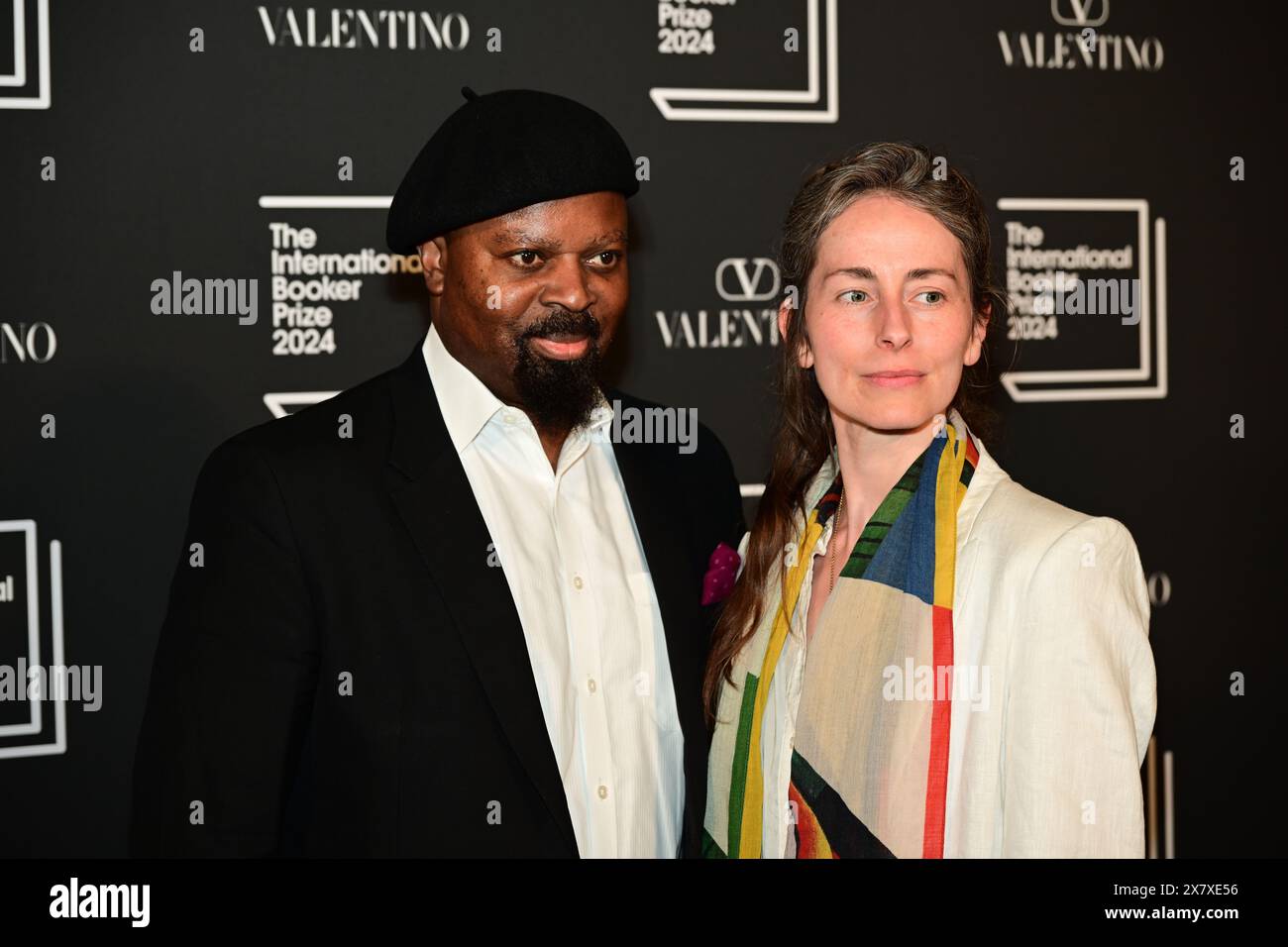 LONDON, ENGLAND - MAY 21 2024: Sir Ben Okri (L) and guest attends The International Booker Prize 2024 announcement at Tate Modern in London, England. Credit: See Li/Picture Capital/Alamy Live News Stock Photo