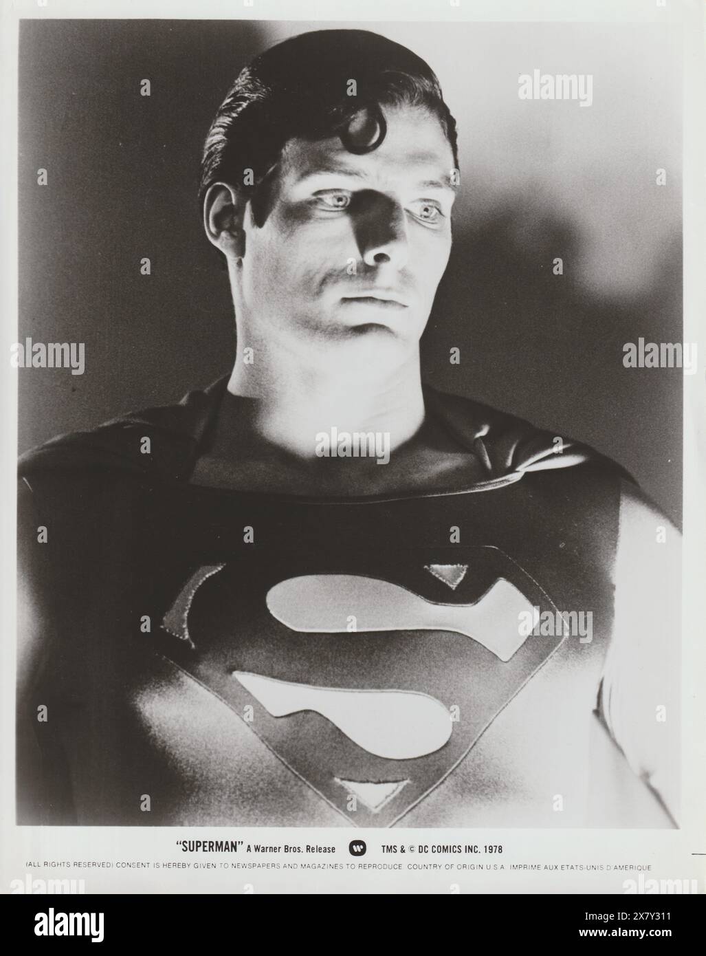 Superman the Movie (Warner Bros., 1978). Starring Christopher Reeve, Marlon Brando, Gene Hackman