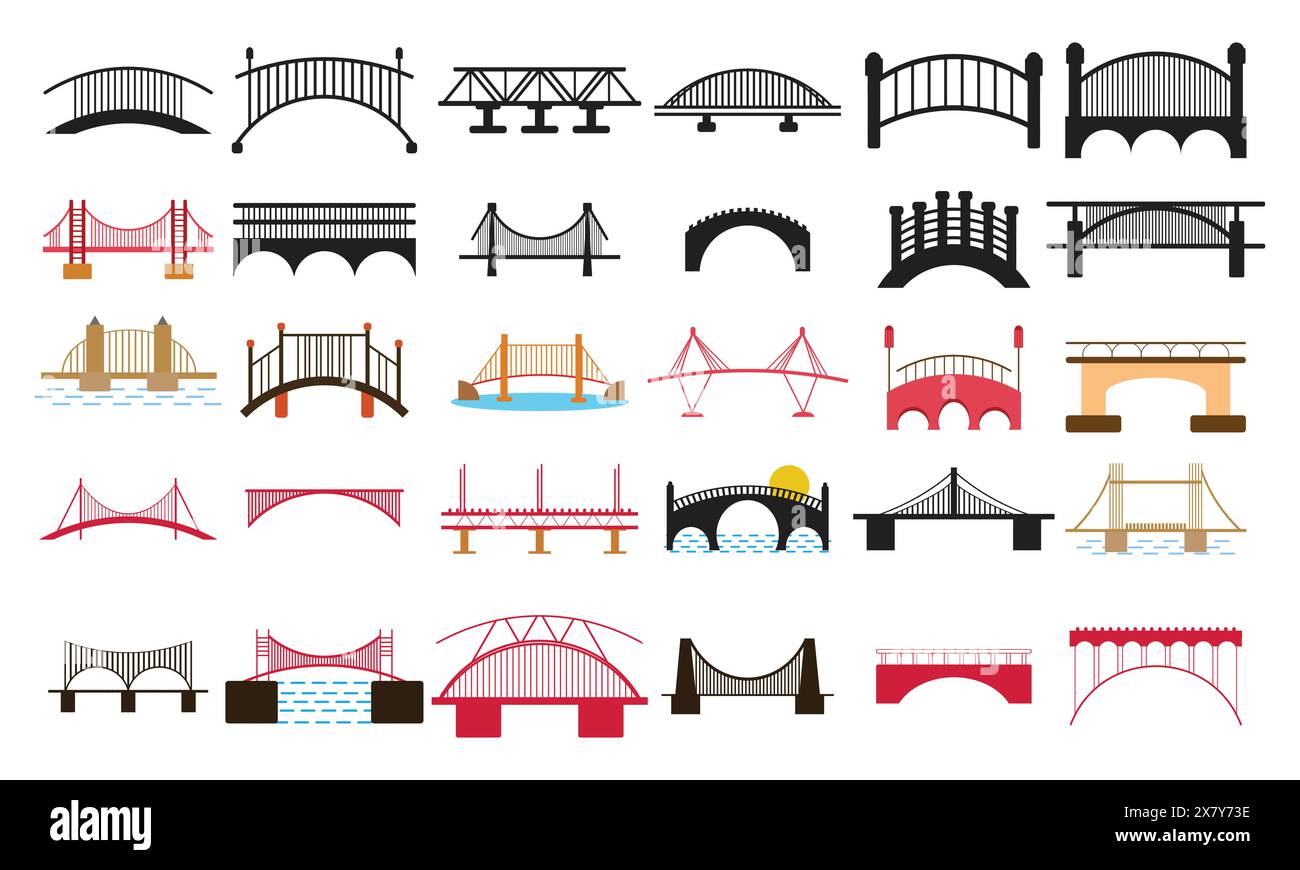 Sky pool bridge Stock Vector Images - Alamy