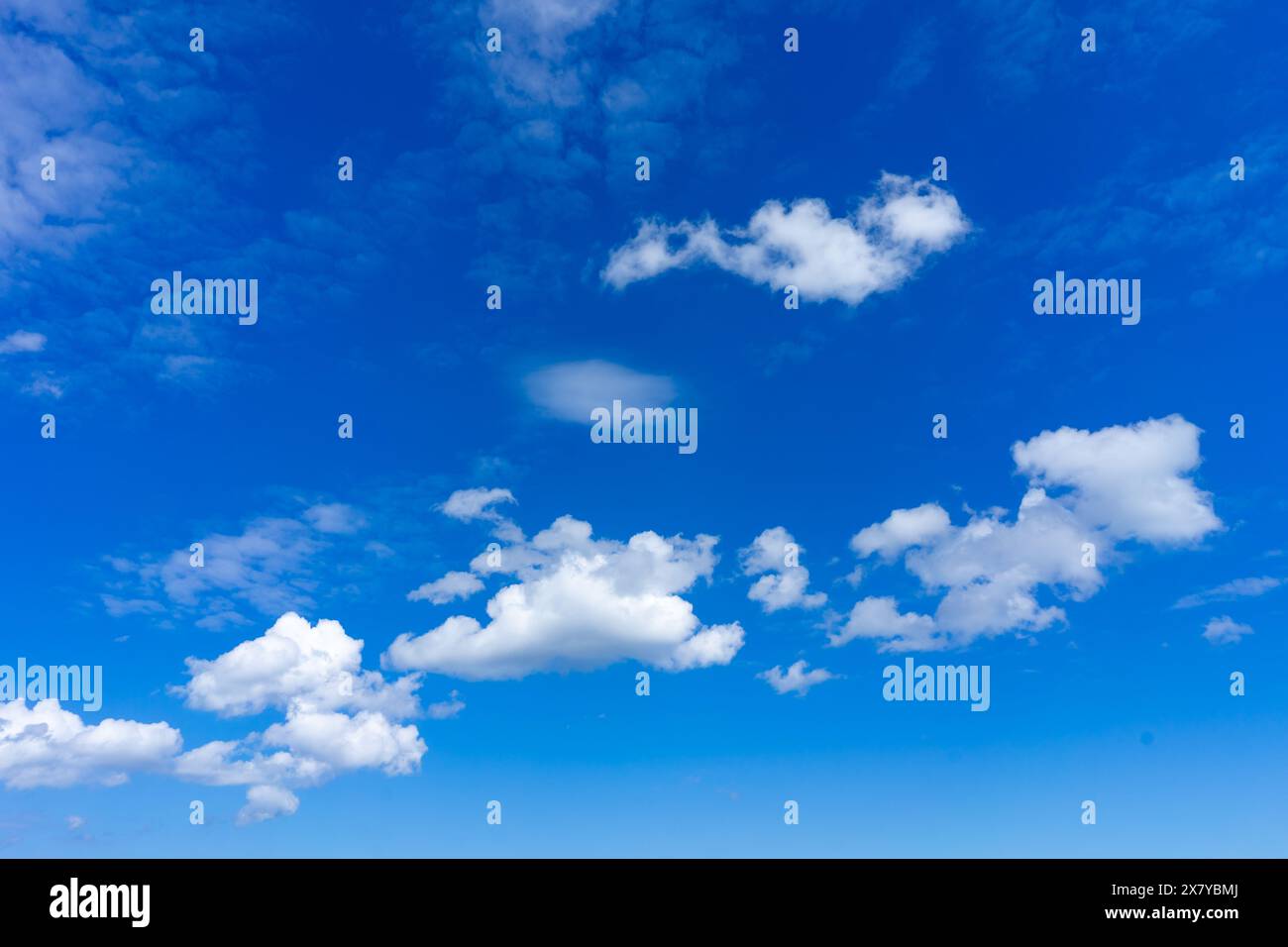 blue sky with clouds, texture background Stock Photo