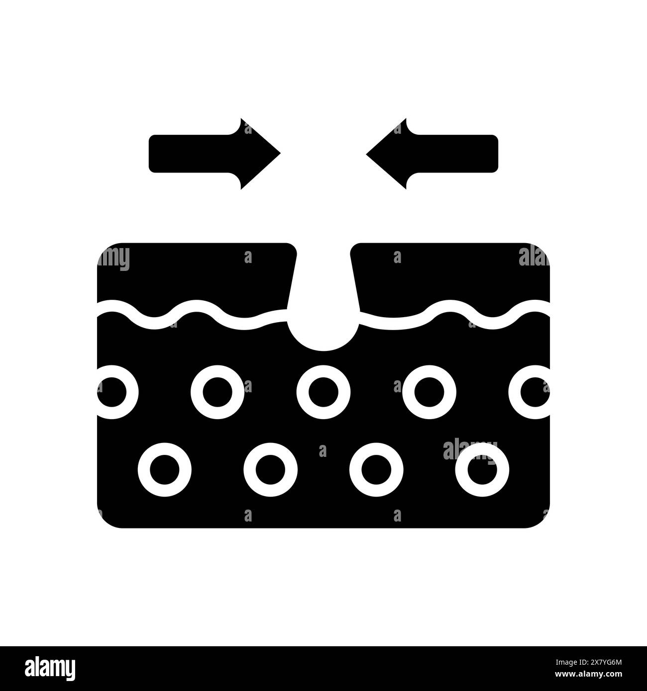 Healing cream line icon. Cleansing, UVB, AHA, BHA, acid, exfoliating ...
