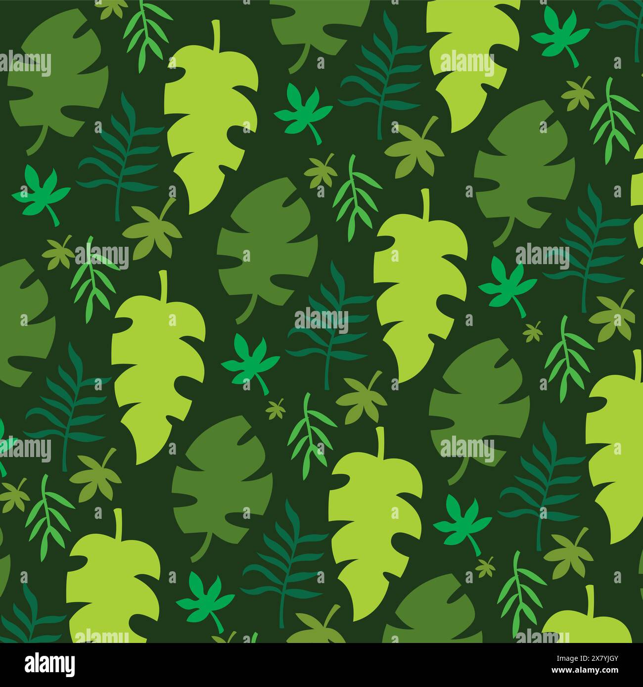 leaf pattern simple. nature background seamless pattern Stock Vector