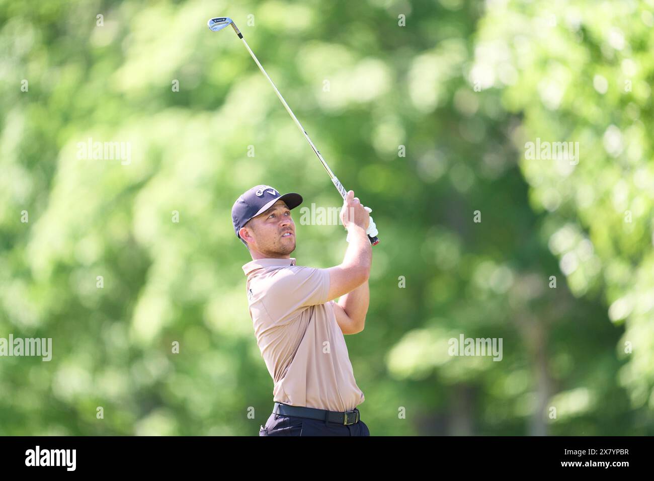 Xander Schauffele of United States in action during Round 4 of the 2024