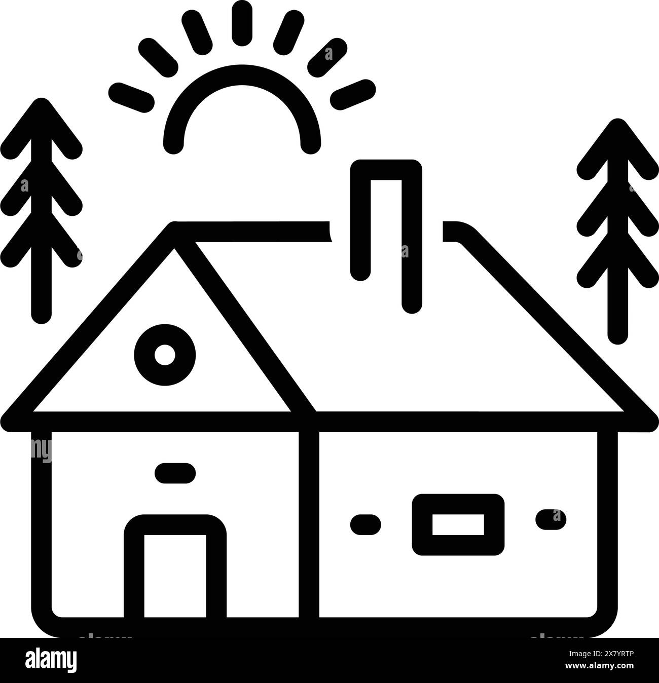 Icon for cabin,cottage Stock Vector Image & Art - Alamy