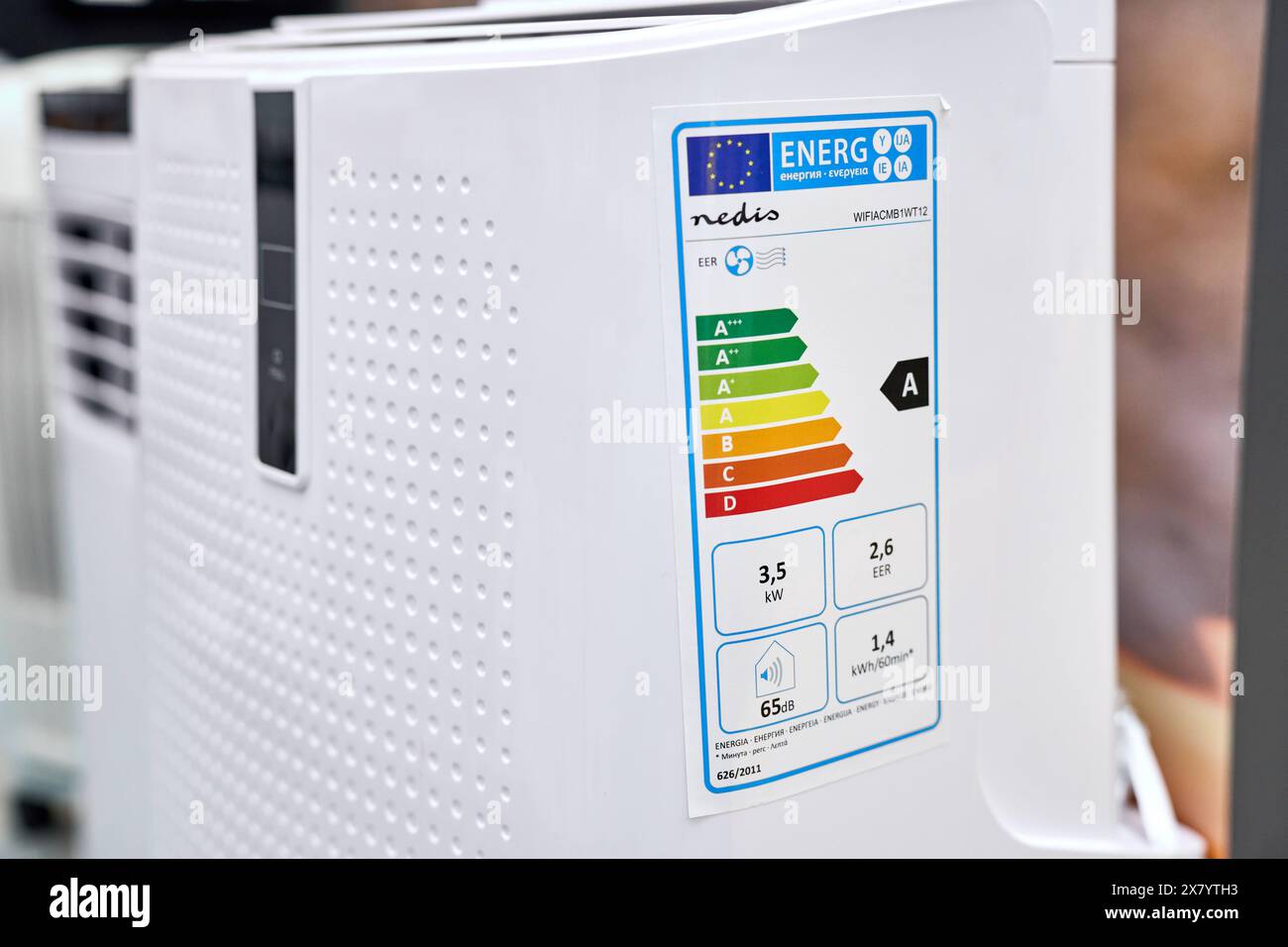 Augsburg, Bavaria, Germany 18 May 2024 Mobile air conditioning unit