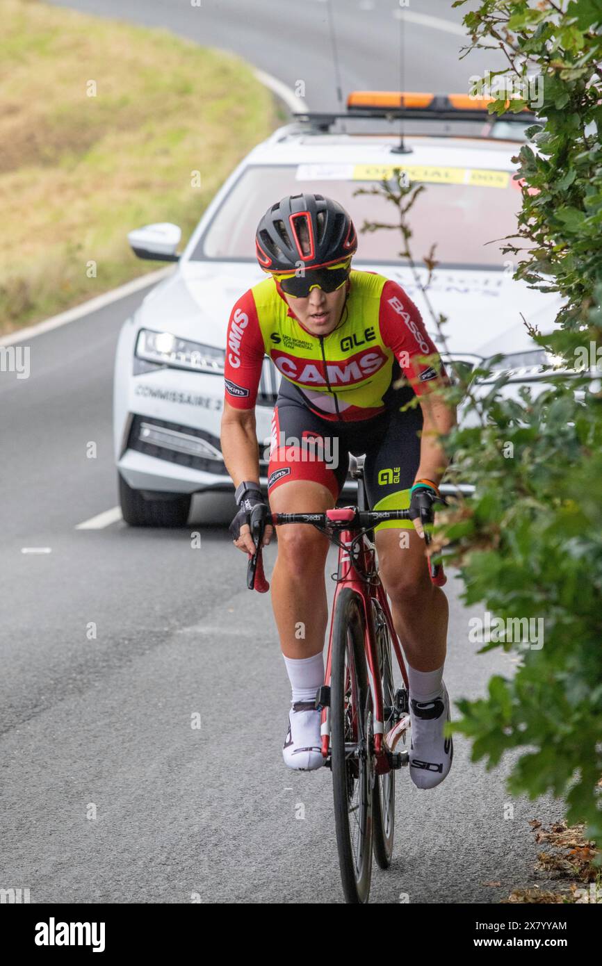 On stage five of the 2021 Women's Tour lone breakaway Hayley Simmonds