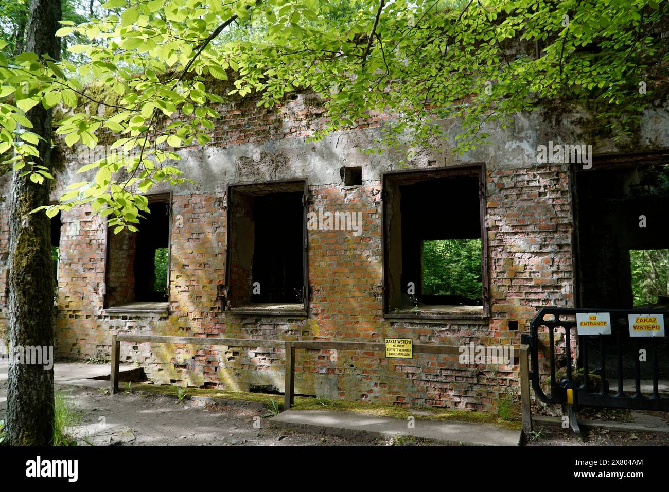 Ketrzyn, Gierloz, Poland - May 11th 2024 - Reichsmarschall Hermann Goring house remains at Wolf's Liar Stock Photo