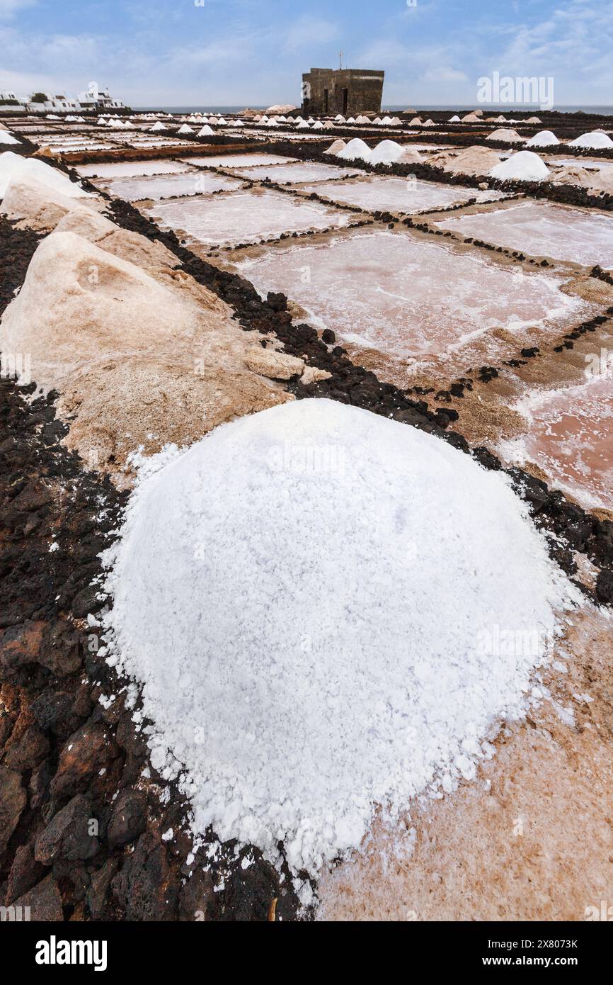 Salinas de los Agujeros, Los Cocoteros, Lanzarote, Canary Islands, Spain Stock Photo