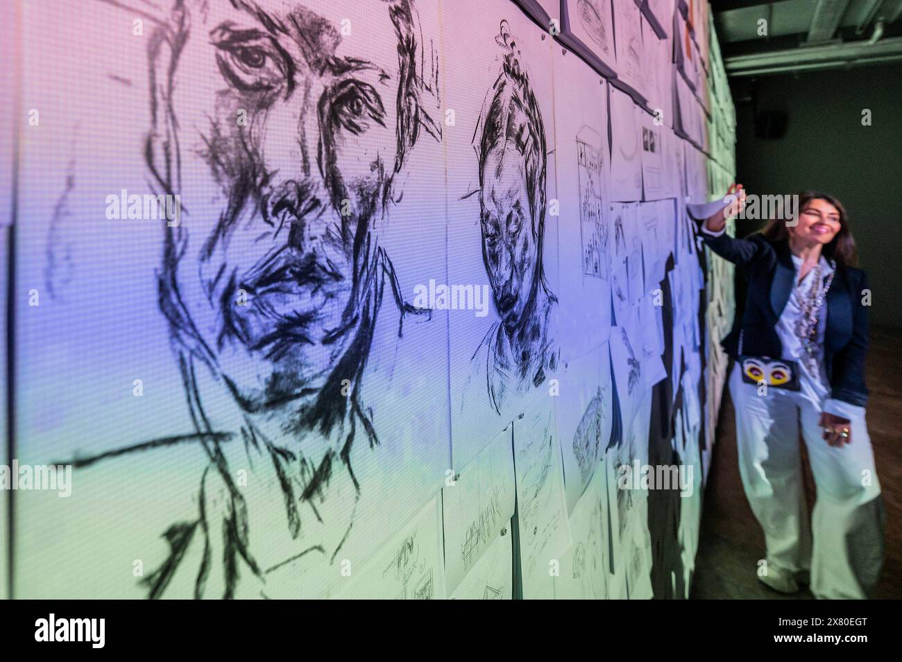 London, UK. 22nd May, 2024. Es Devlin pictured with Screenshare - 180 ...