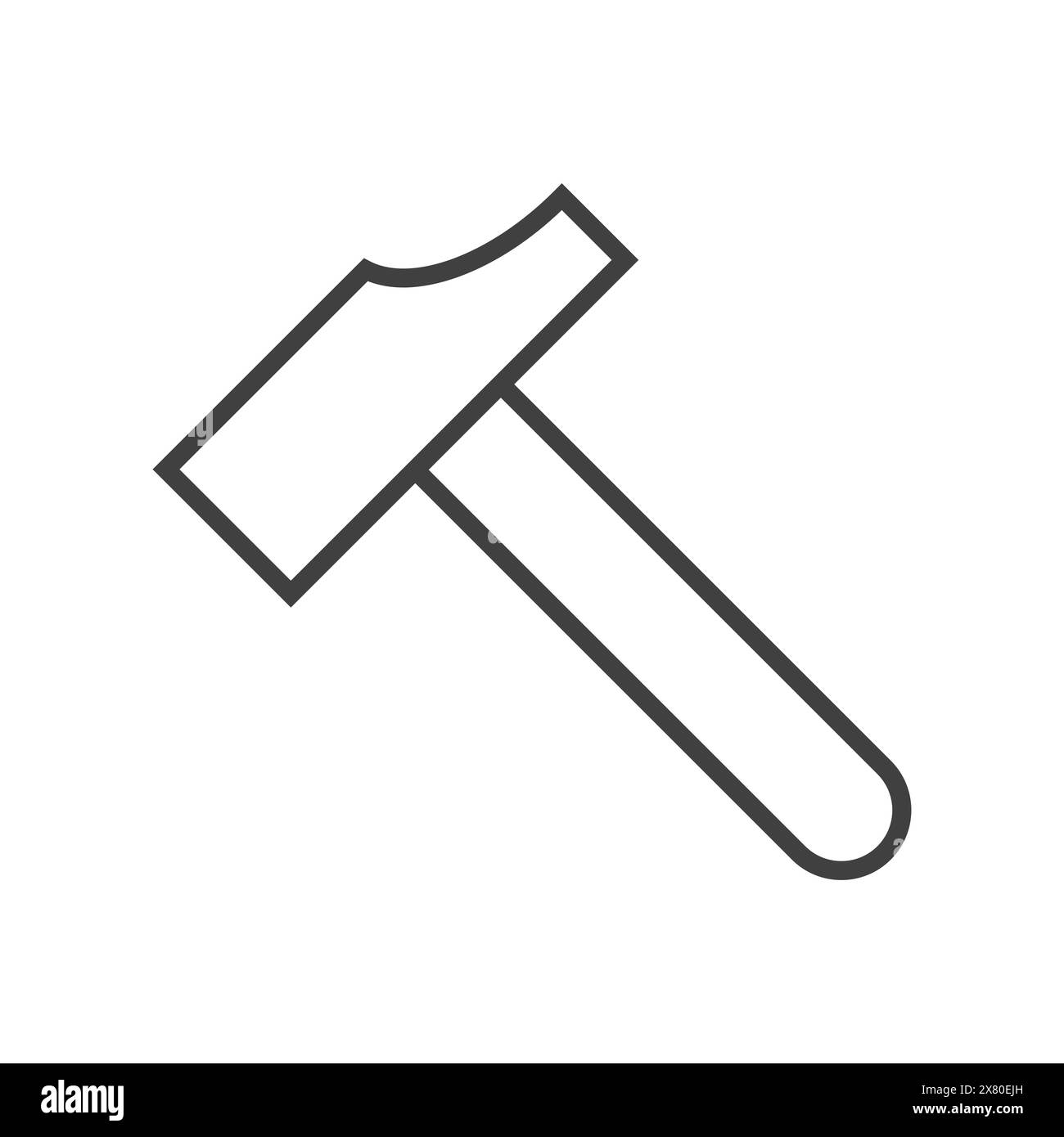 hammer icon on white background Stock Vector Image & Art - Alamy