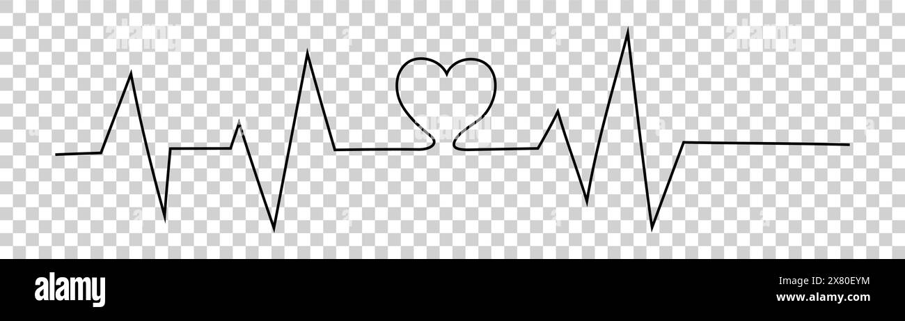 heart cardiogram icon on white background Stock Vector Image & Art - Alamy