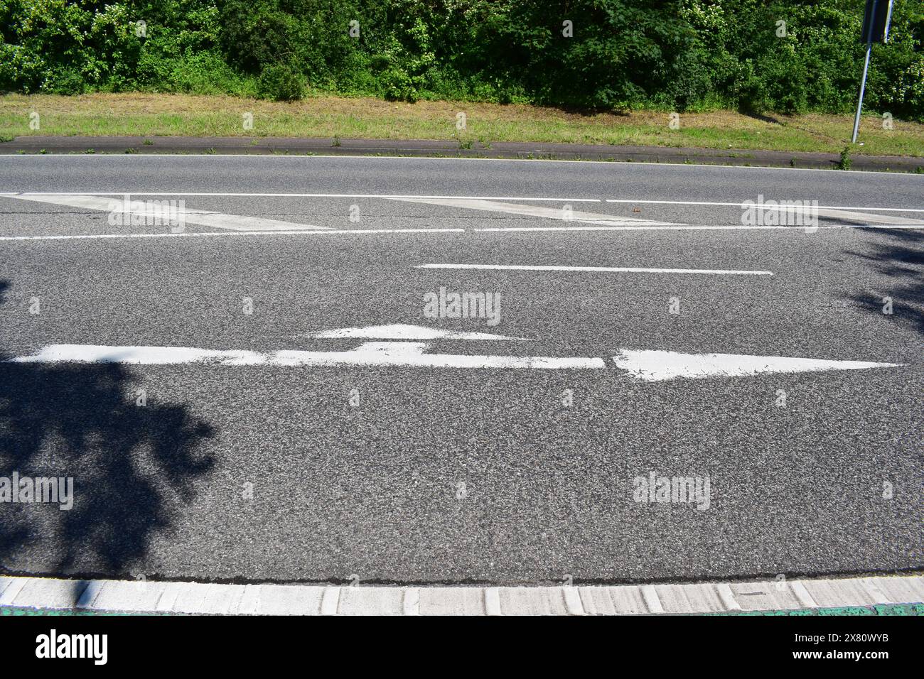 arrows on the street Stock Photo