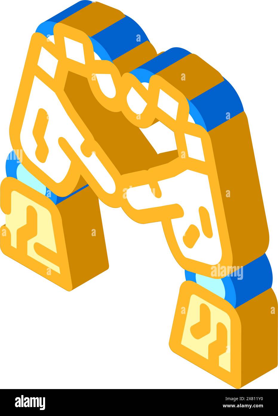 love robot hand gesture isometric icon vector illustration Stock Vector ...