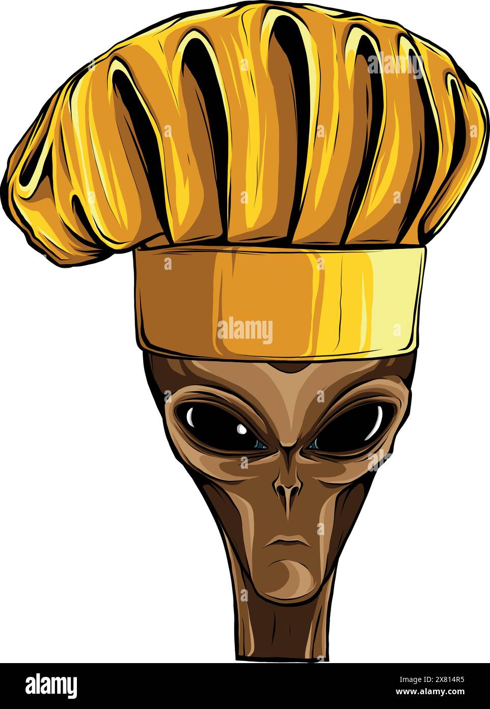 Alien head. vector illustration design of extraterrestrial humanoid ...
