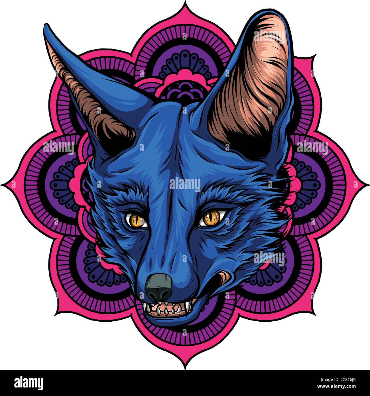 Fox head mascot vector illustration design art Stock Vector Image & Art ...