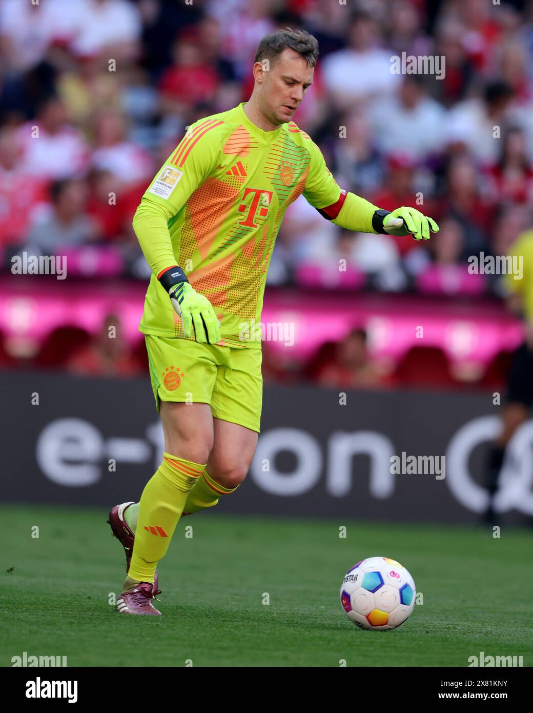 Manuel Neuer of FC Bayern Muenchen  FC Bayern München vs VFL Wolfsburg Fussball 1. Bundesliga Saison 2023/24 33. Spieltag   Allianz Arena München  12.05.2024 © diebilderwelt / Alamy Stock Stock Photo