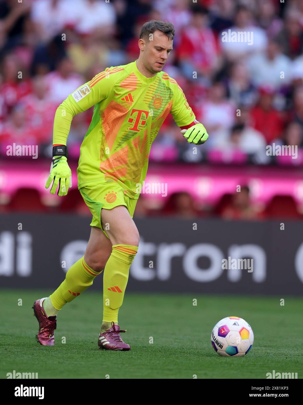 Manuel Neuer of FC Bayern Muenchen  FC Bayern München vs VFL Wolfsburg Fussball 1. Bundesliga Saison 2023/24 33. Spieltag   Allianz Arena München  12.05.2024 © diebilderwelt / Alamy Stock Stock Photo