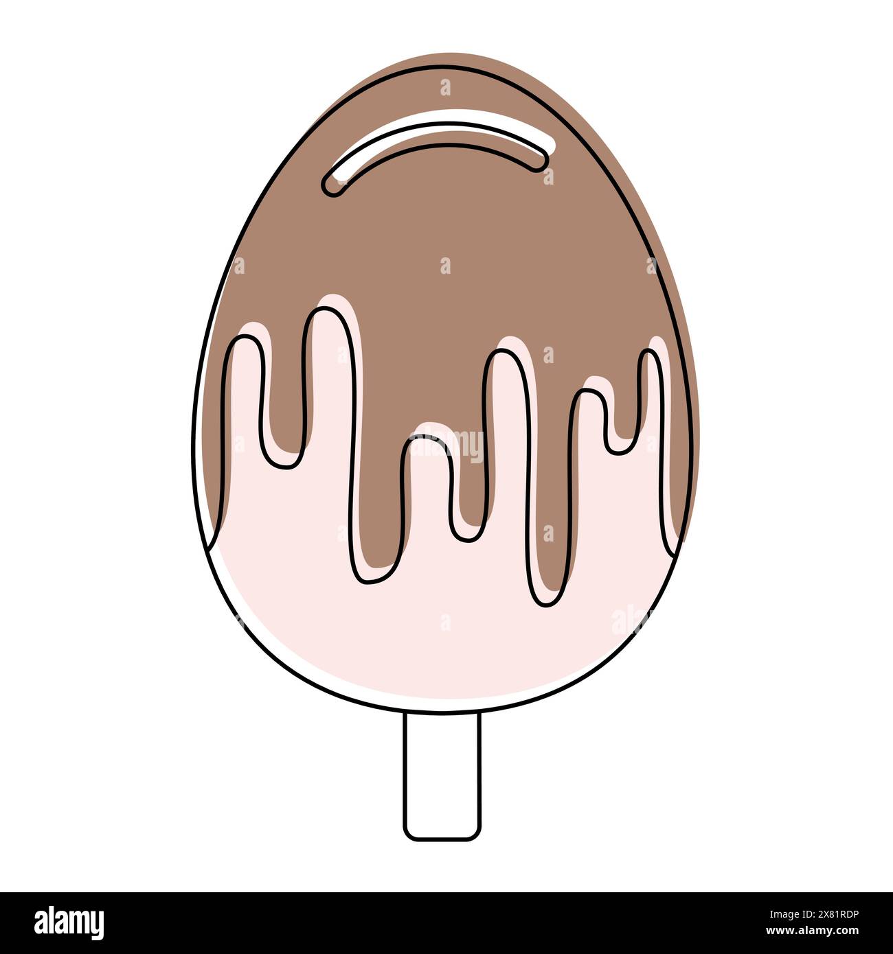 Vector illustration of ice cream isolated on white background. Vector ...