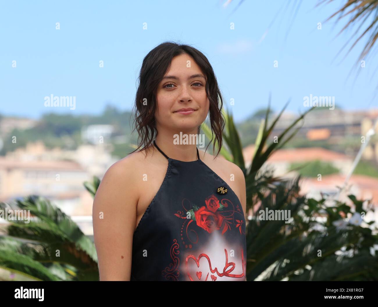 Cannes, France. 22nd May, 2024. Pascale Kann at the September Says film photo call at the 77th Cannes Film Festival. Credit: Doreen Kennedy/Alamy Live News. Stock Photo