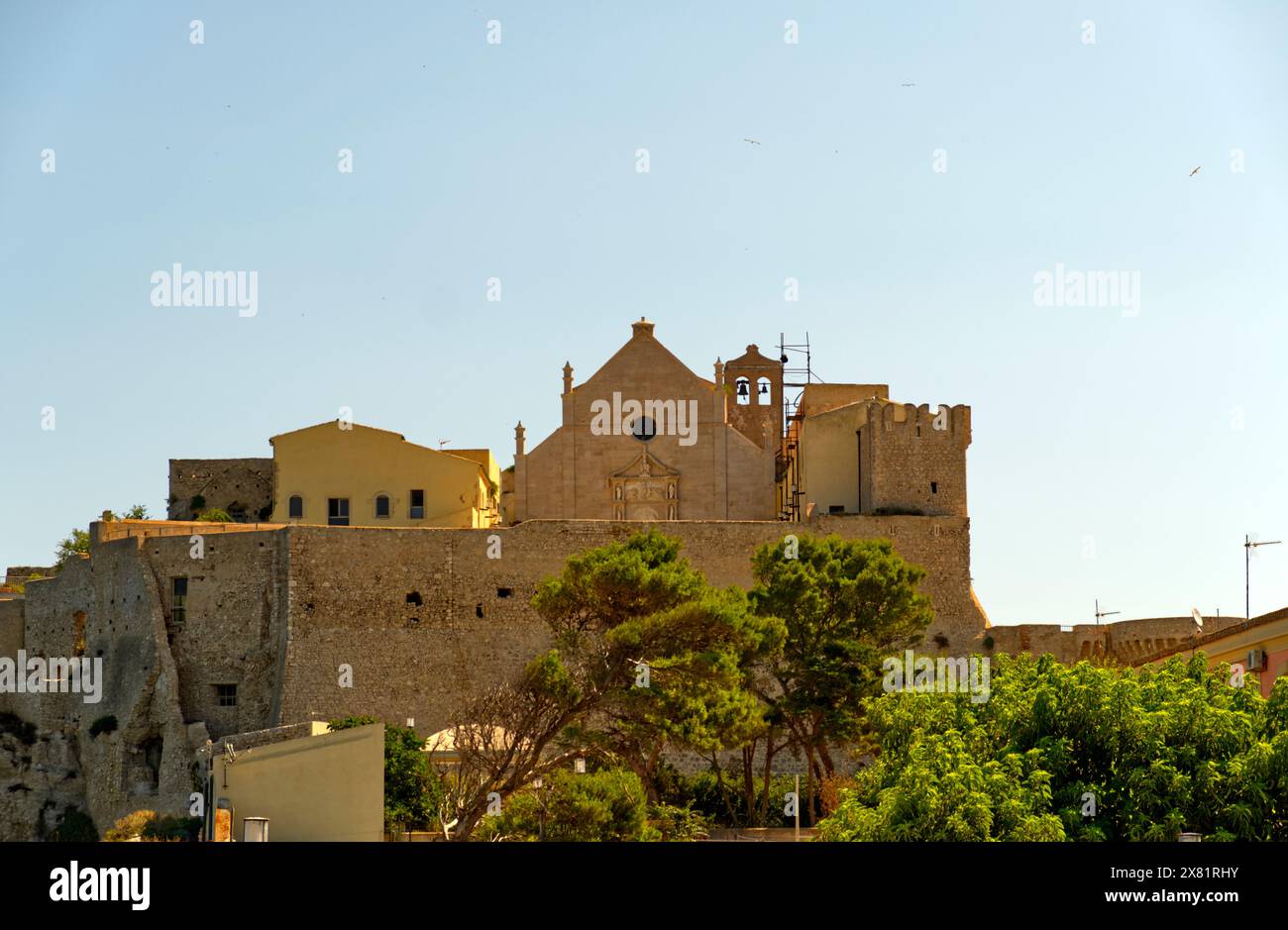 anta Maria a Mare abbey in San Nicola island Tremiti islands, Puglia ...