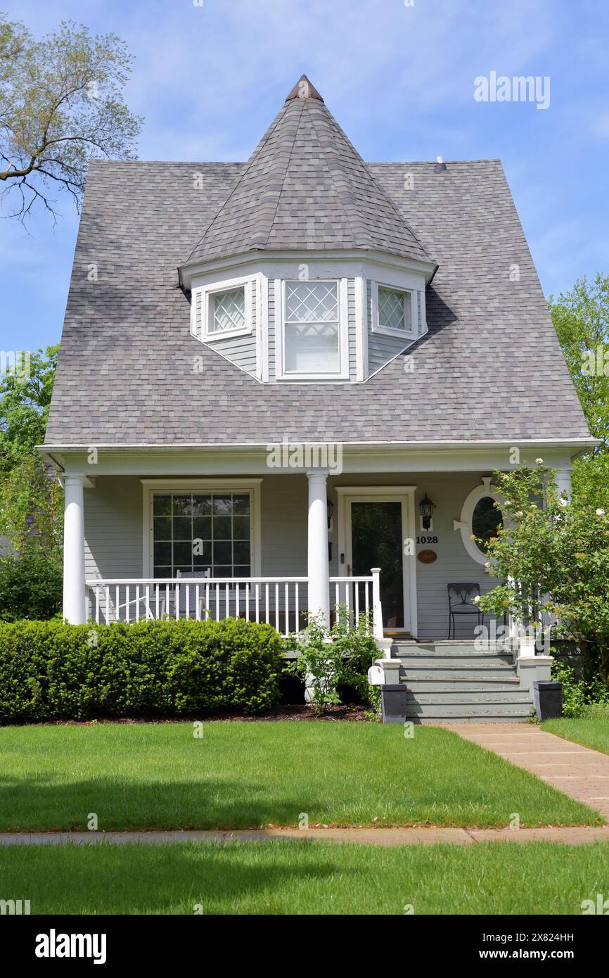 Wheaton, Illinois, USA. Neat, historic, twostory, singlefamily home