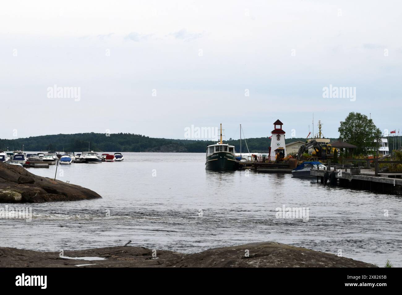 Parry Sound Harbour, Georgian Bay, Ontario, Canada Stock Photo