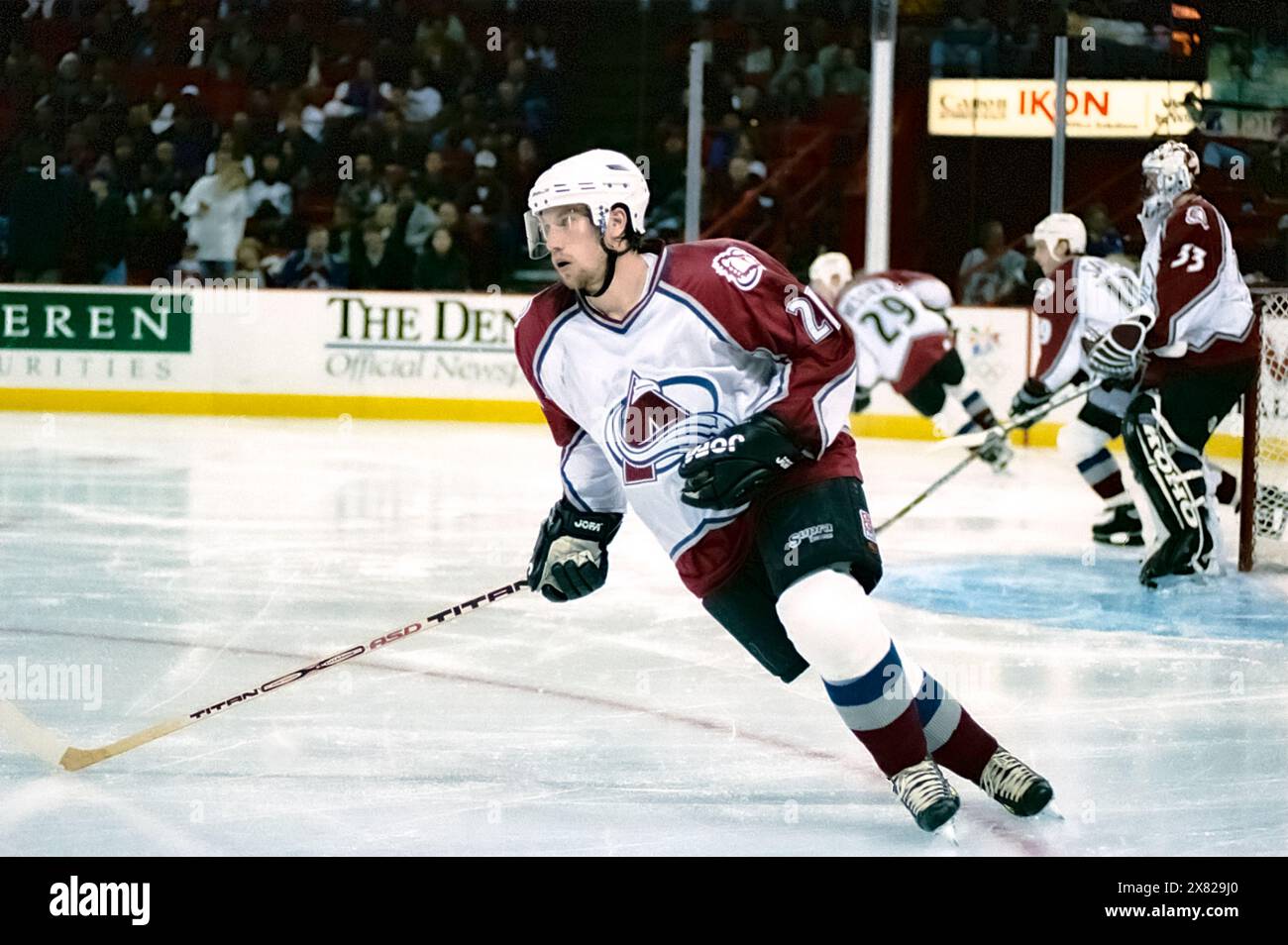 Peter forsberg colorado avalanche hi-res stock photography