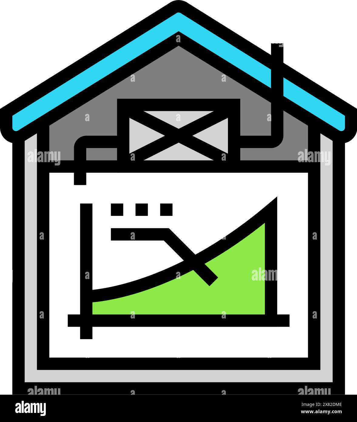 ventilation rate color icon vector illustration Stock Vector Image ...