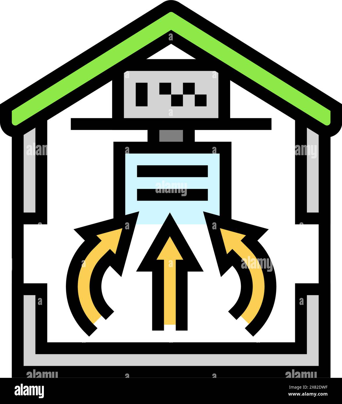 return air ventilation color icon vector illustration Stock Vector ...