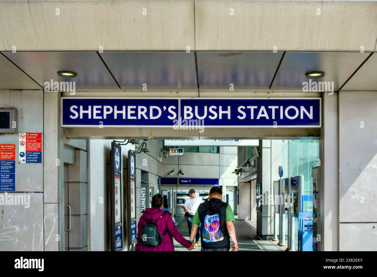 Shepherd’s Bush Underground Station, Borough Hammersmith & Fulham, London, England, UK Stock Photo