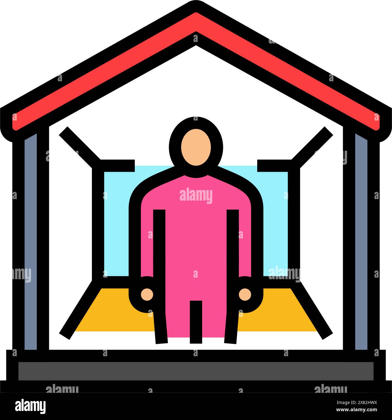 hikikomori otaku color icon vector illustration Stock Vector Image ...