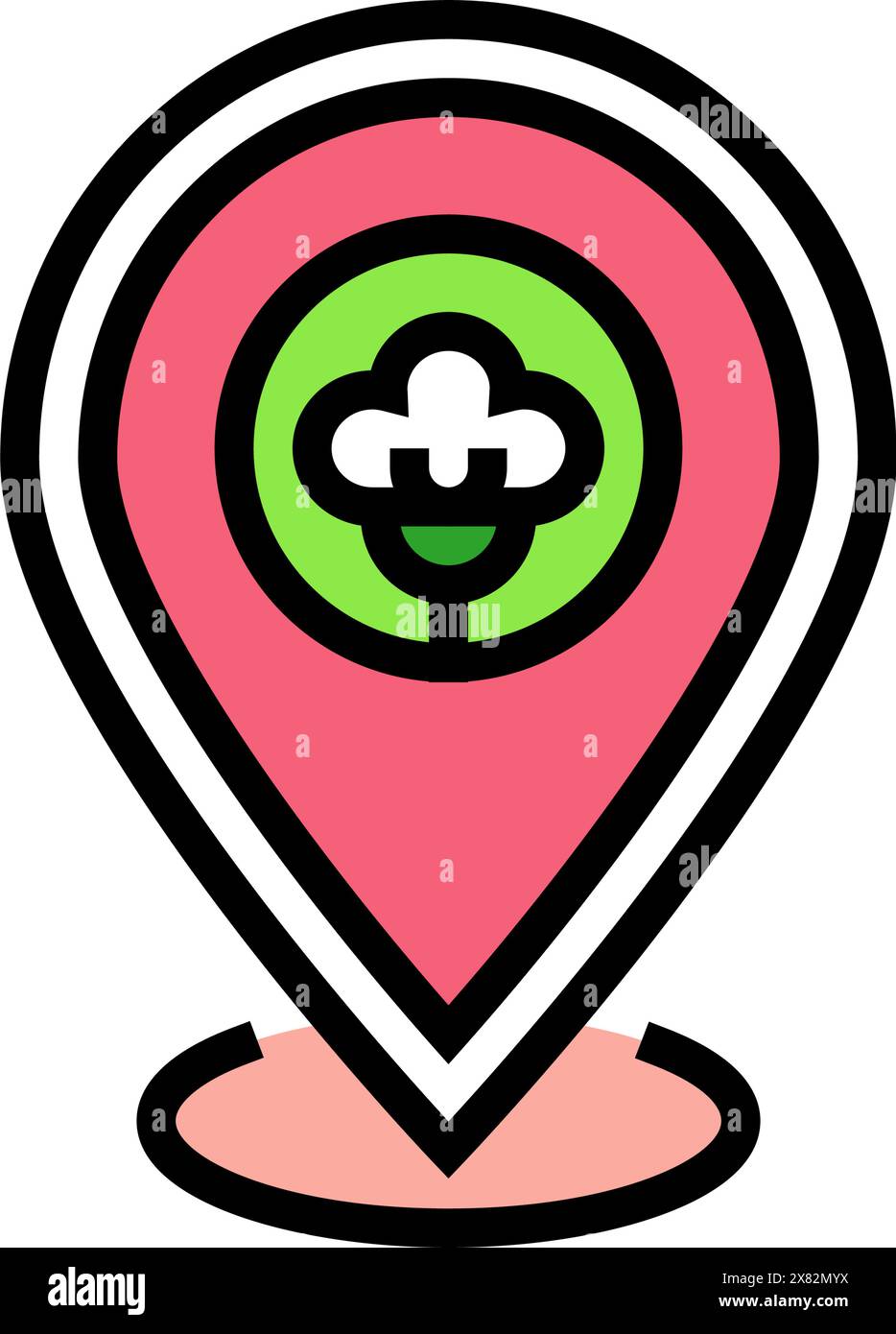 locally sourced materials sustainable fashion color icon vector ...