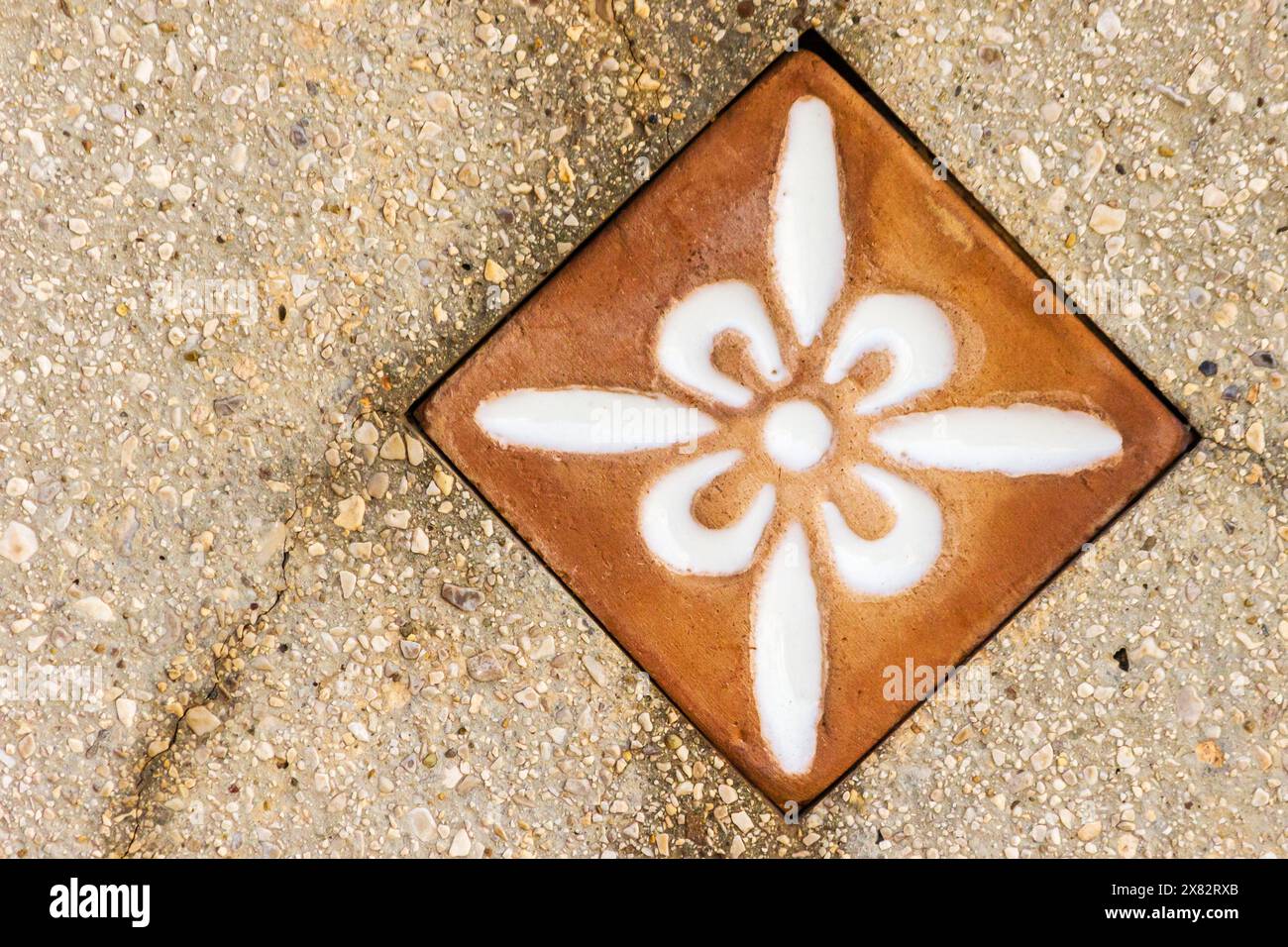 Close-up of Decorative Stone Patterns and Shapes in Creative Background Stock Photo