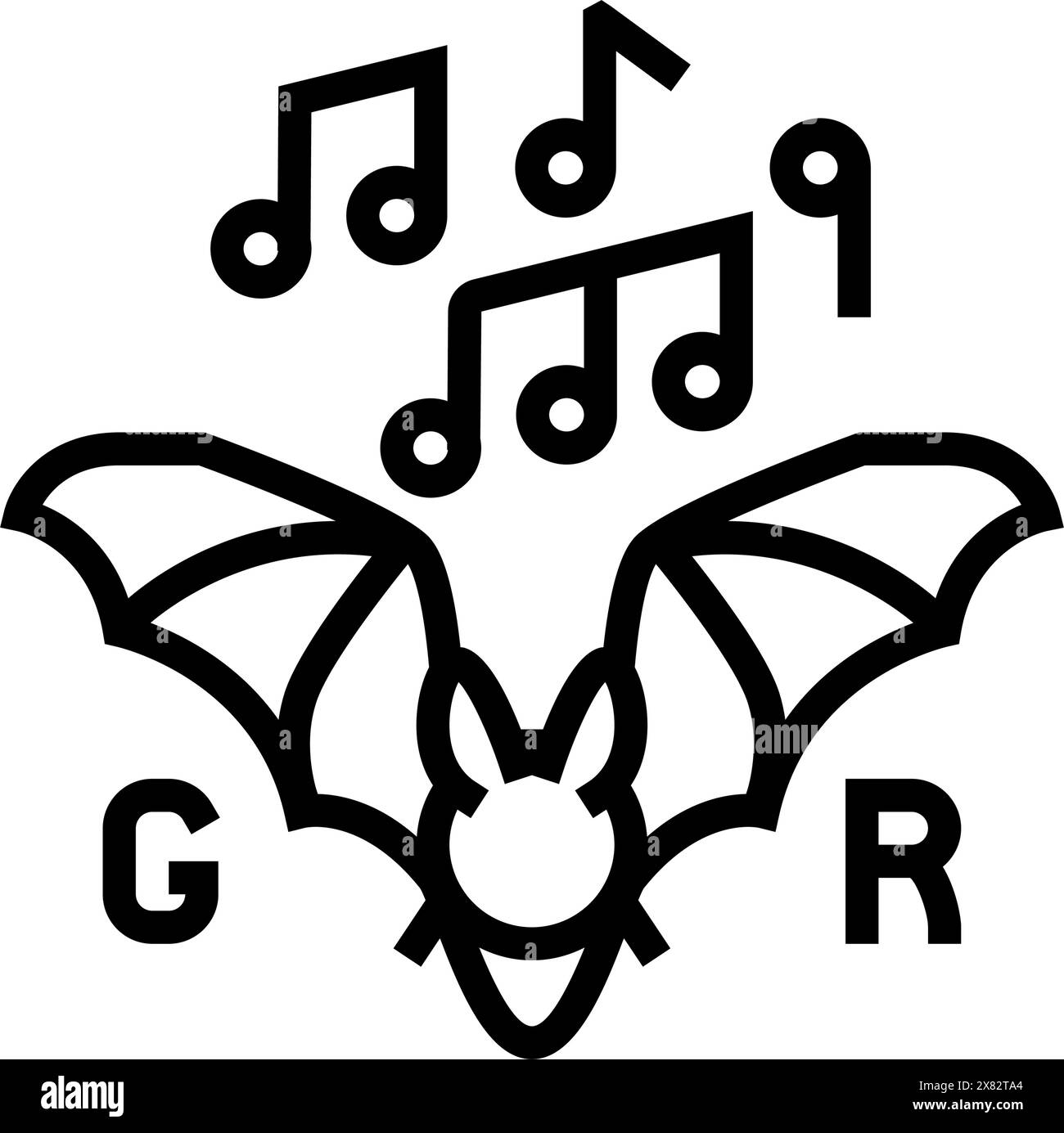 gothic rock goth subculture line icon vector illustration Stock Vector ...