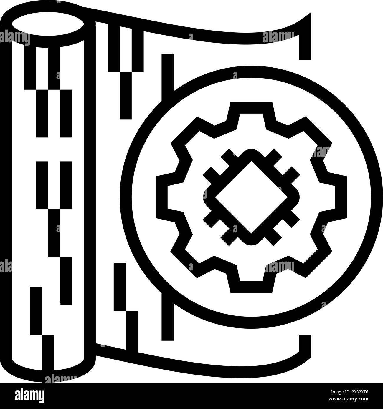 repurposed textiles sustainable fashion line icon vector illustration 