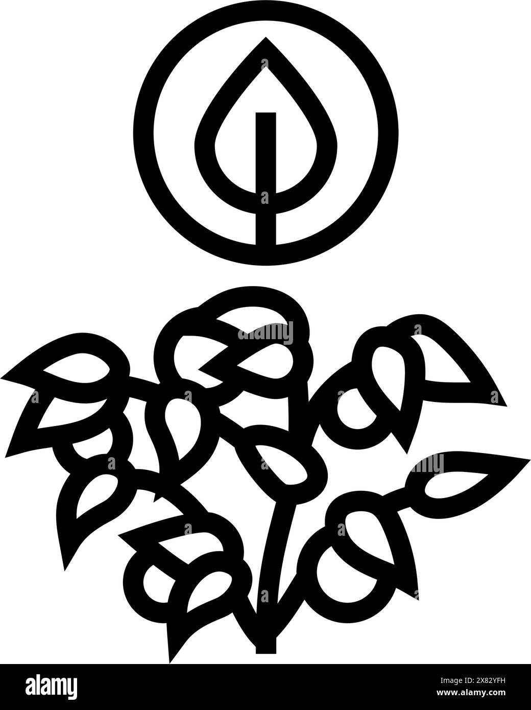 organic gardening urban gardening line icon vector illustration Stock ...