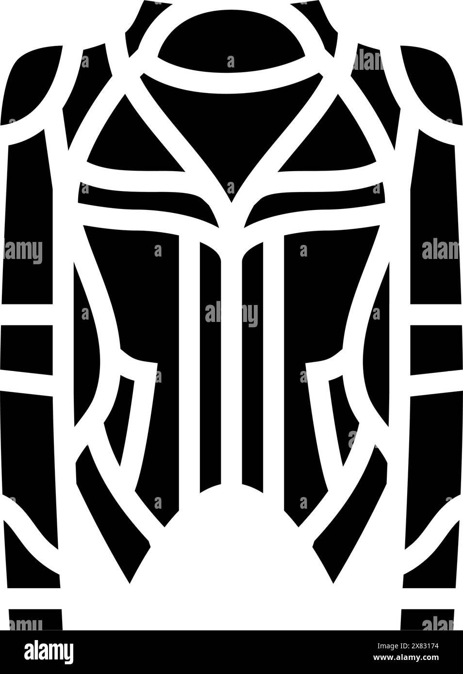 leather goth subculture glyph icon vector illustration Stock Vector