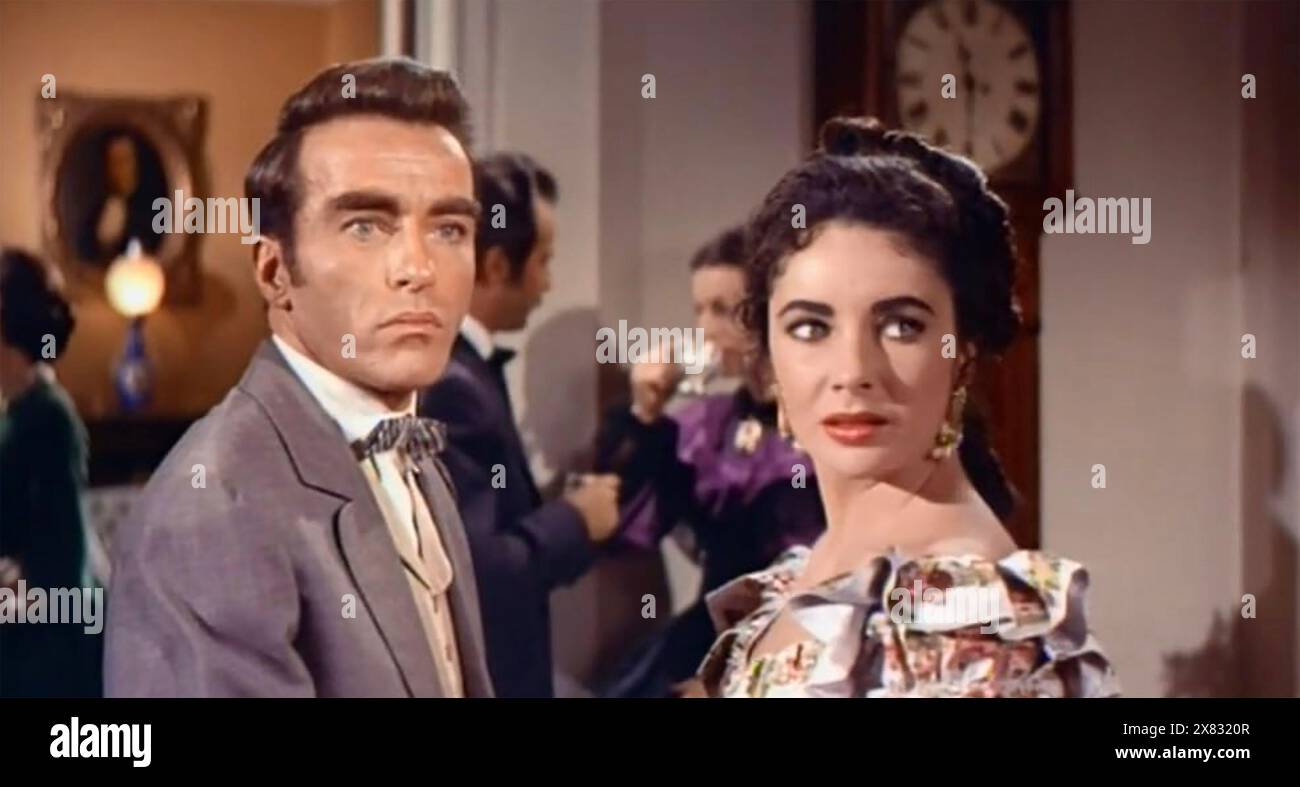 RAINTREE COUNTY 1957 MGM film with Elizabeth Taylor as Susanna Drake and Montgomery Clift as John Shawnessy Stock Photo