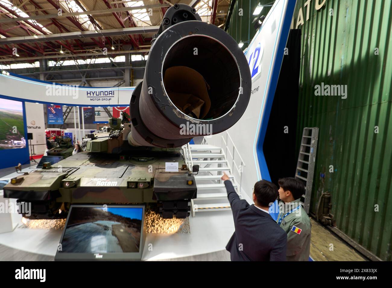 Bucharest, Romania. 22nd May, 2024: Hyundai Rotem K2 Black Panther tank ...