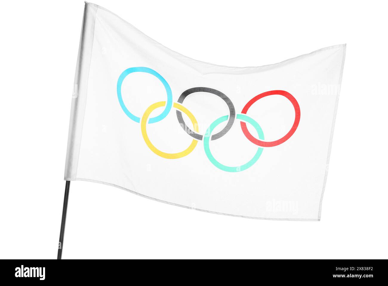olympic-flag-on-white-background-stock-photo-alamy