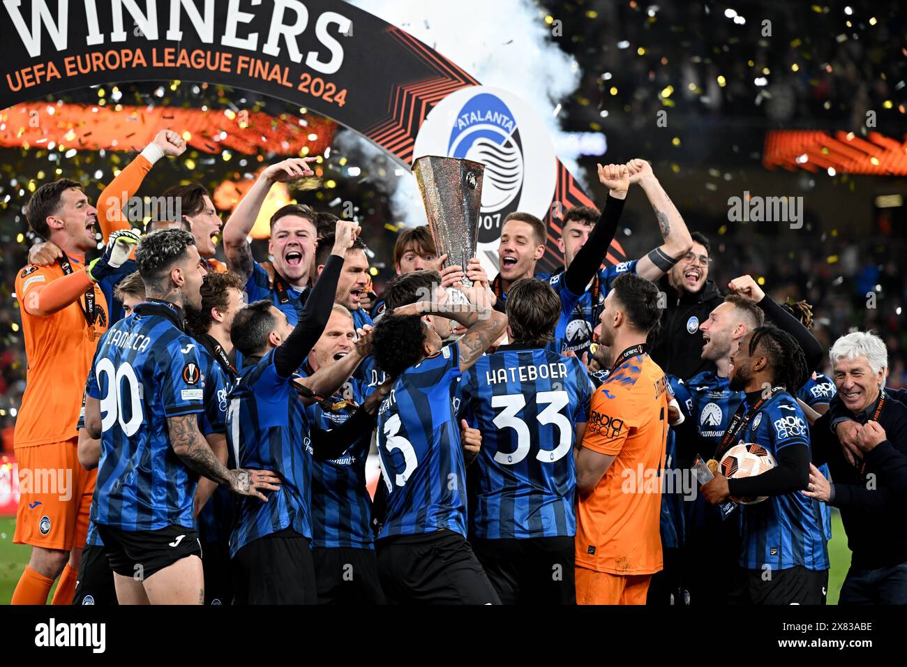 Dublin, Ireland. 22nd May, 2024. Soccer: Europa League, Atalanta ...