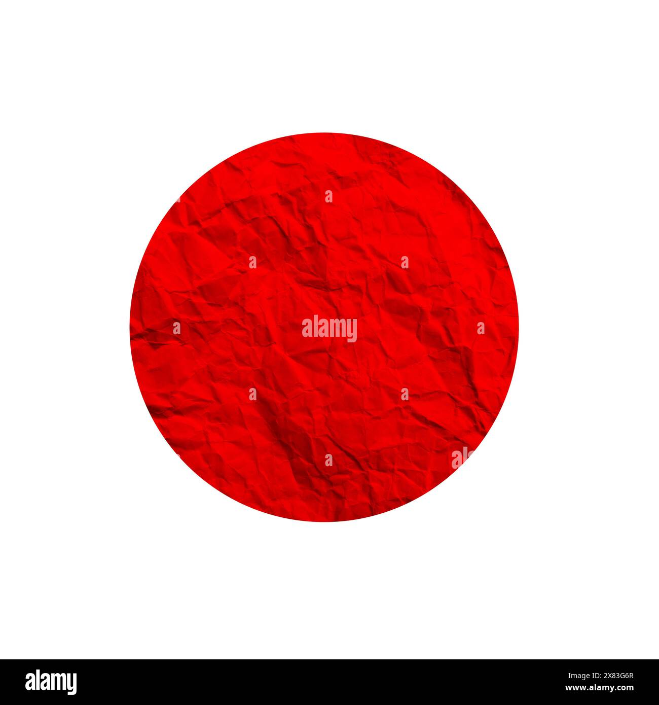 Circle background, with red paper texture Stock Photo