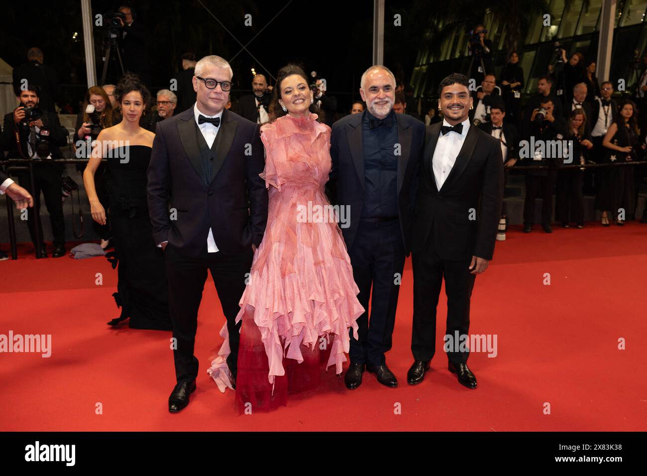 Cannes, France. 22nd May, 2024. Assunção, Nataly Rocha, Karim Aïnouz